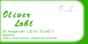 oliver lobl business card